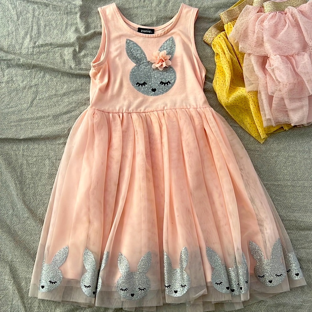 Girls 6yr old bunny dress